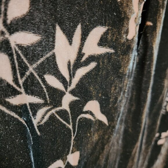 Jessica Howard Petite 14 Black Floral Keyhole Midi Dress | Cocktail Party - Picture 6 of 9